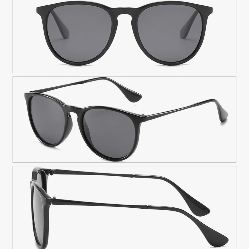 Unisex Polarized Retro Round 100% UV Protection Sun Glasses - Picture 2 of 7